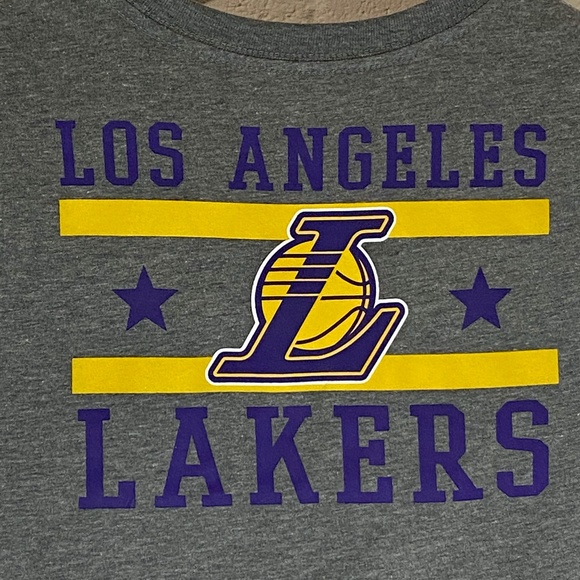 Team Athletics Gray Short Sleeve Lakers Shirt - Picture 3 of 6